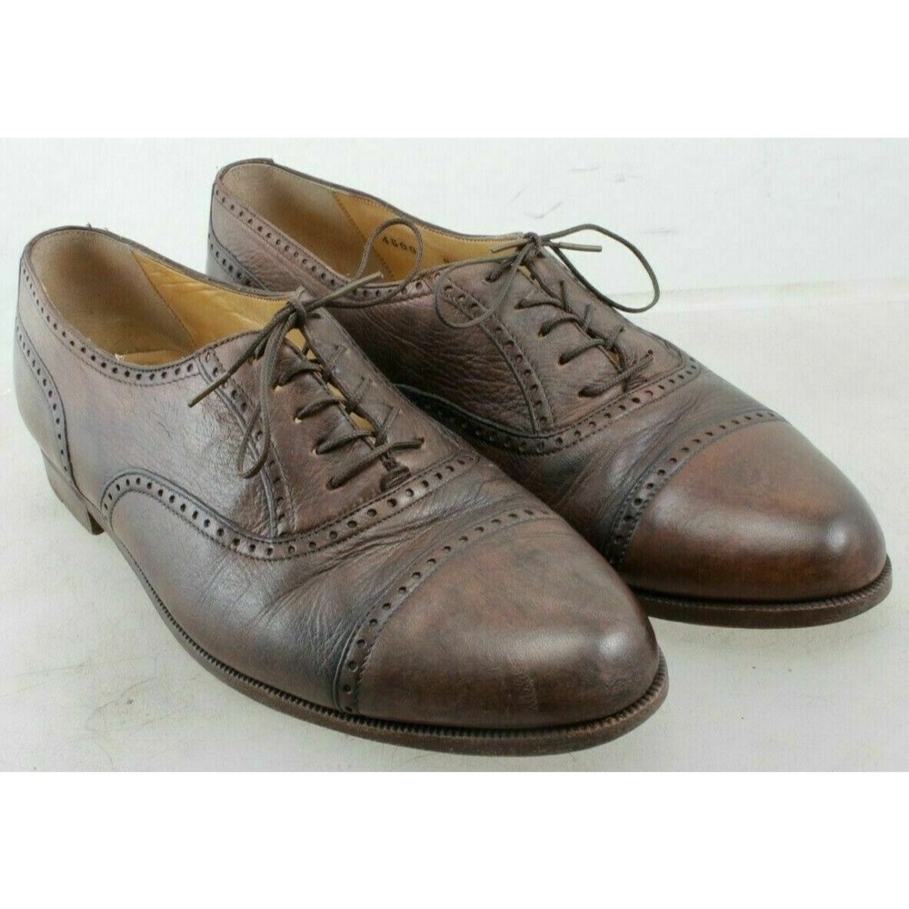 Cole Haan Bragano Lace Up Cap Toe Oxfords Size US 9.5D Made In Italy